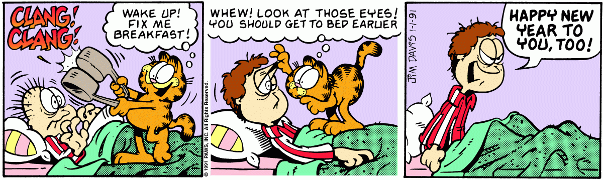 Garfield, January 1, 1991