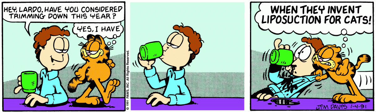 Garfield, January 4, 1991