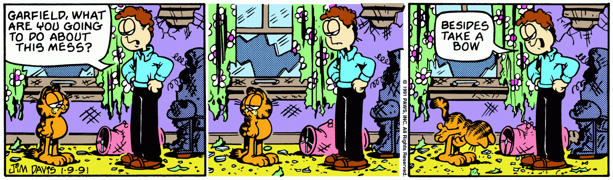Garfield, January 9, 1991