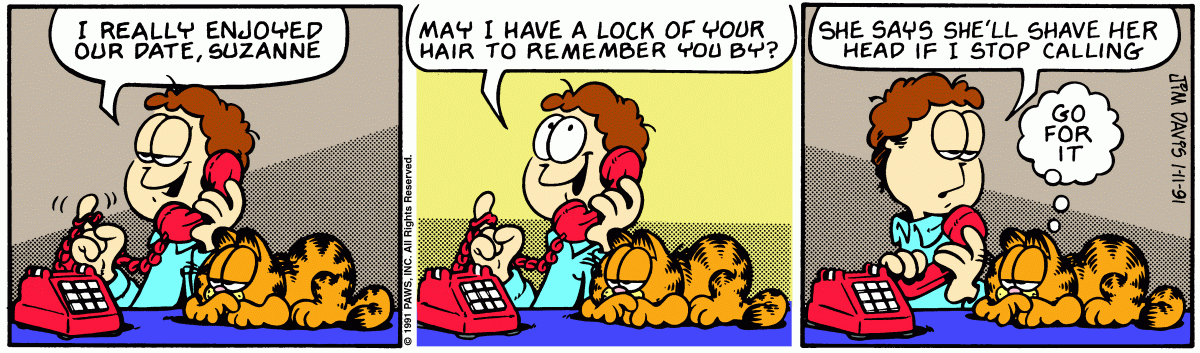Garfield, January 11, 1991
