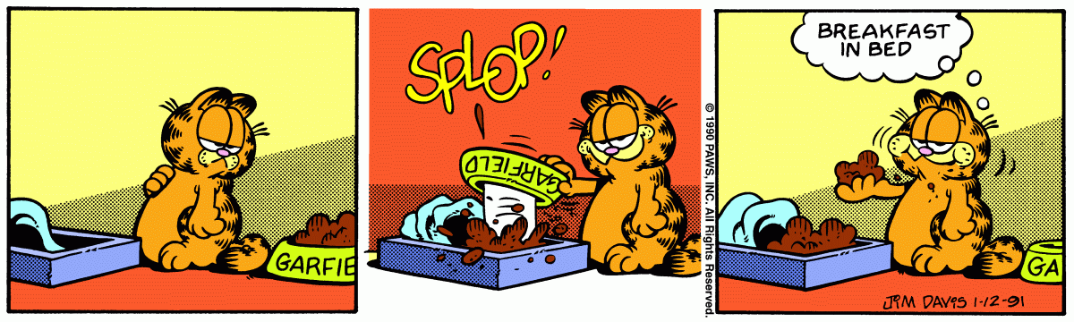 Garfield, January 12, 1991
