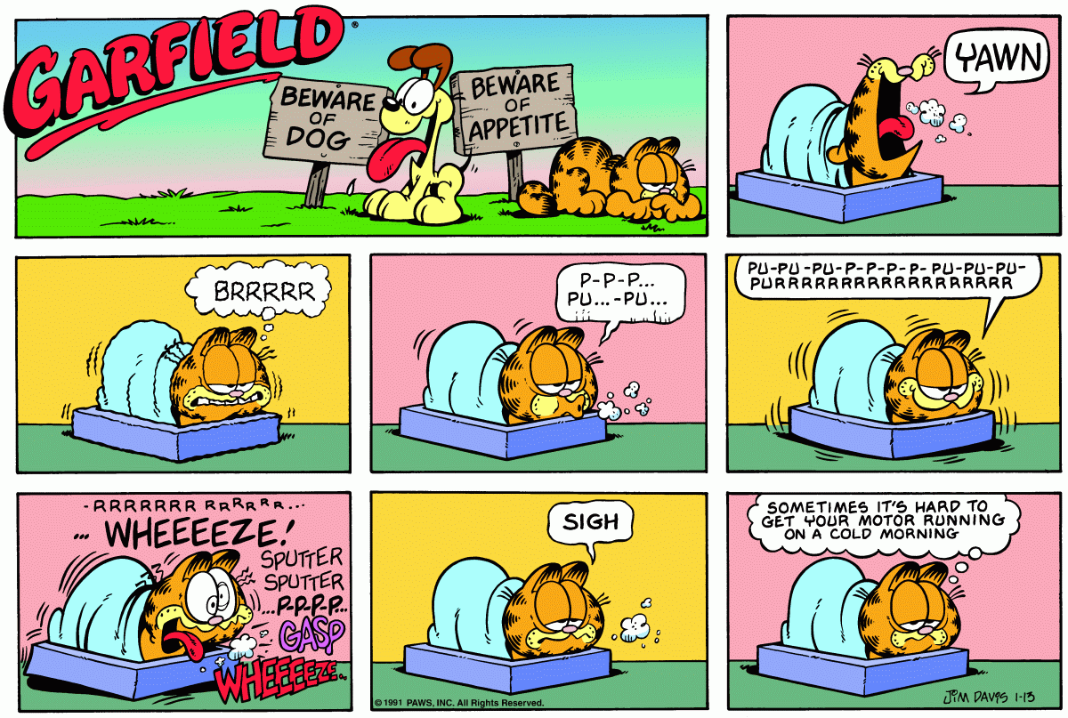 Garfield, January 13, 1991