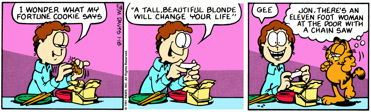 Garfield, January 18, 1991