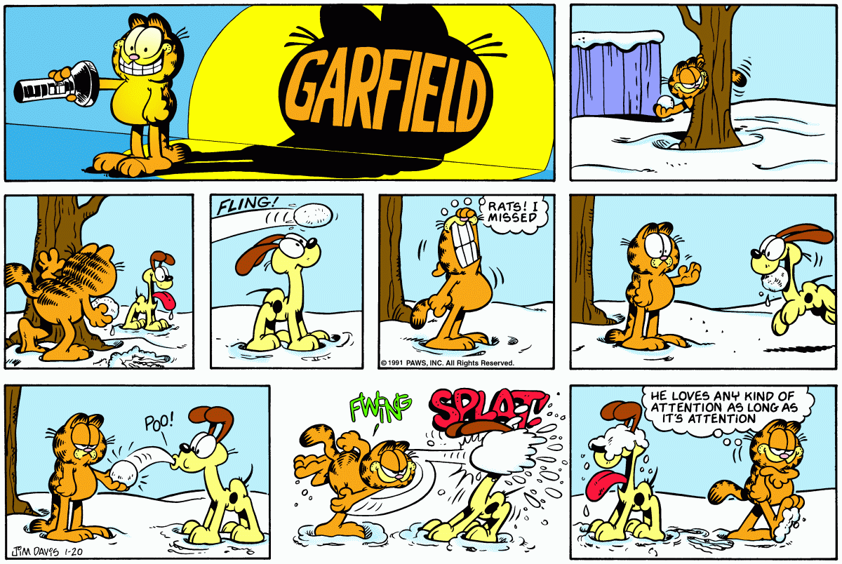 Garfield, January 20, 1991
