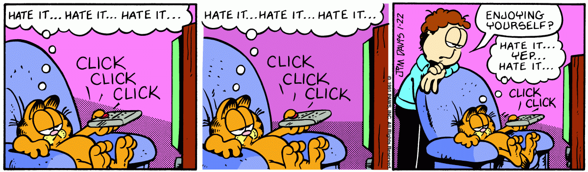 Garfield, January 22, 1991