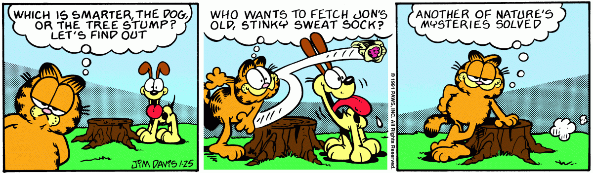 Garfield, January 25, 1991
