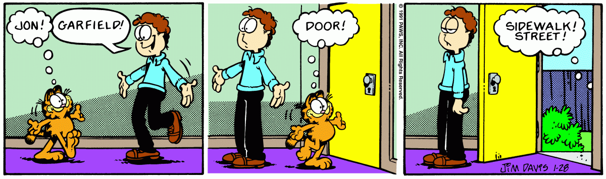 Garfield, January 28, 1991