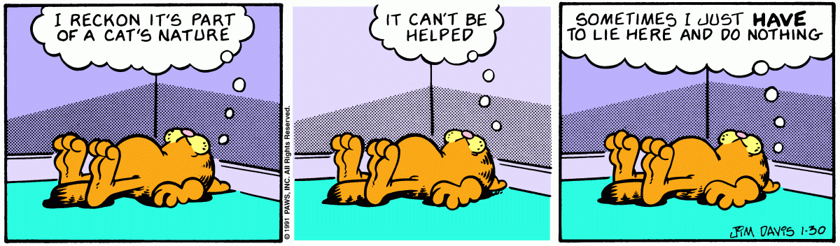 Garfield, January 30, 1991
