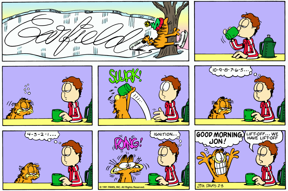 Garfield, February 3, 1991