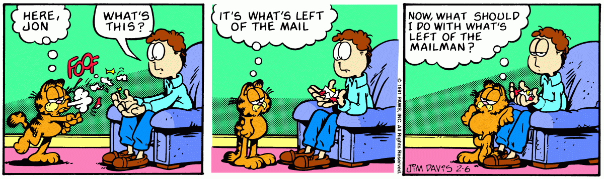 Garfield, February 6, 1991
