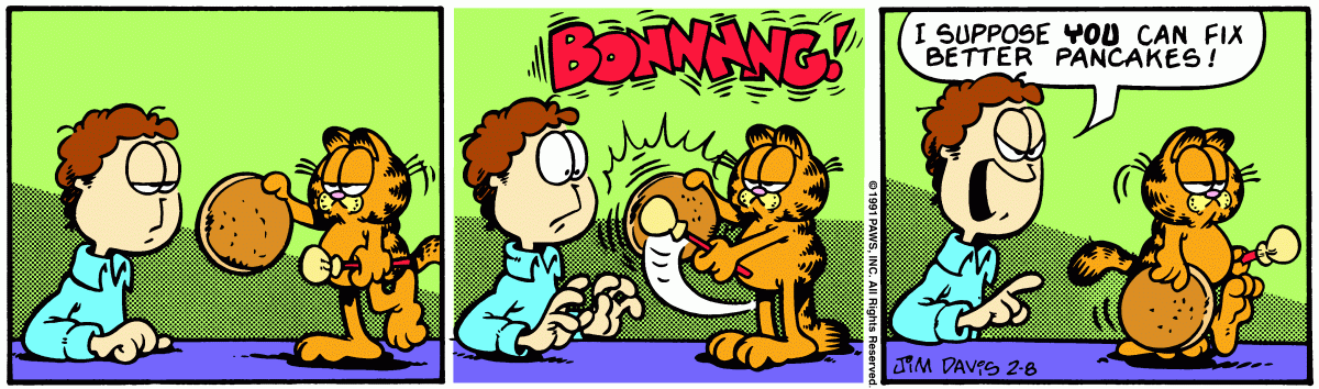Garfield, February 8, 1991
