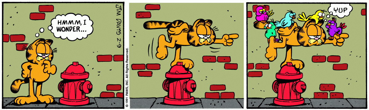 Garfield, February 9, 1991