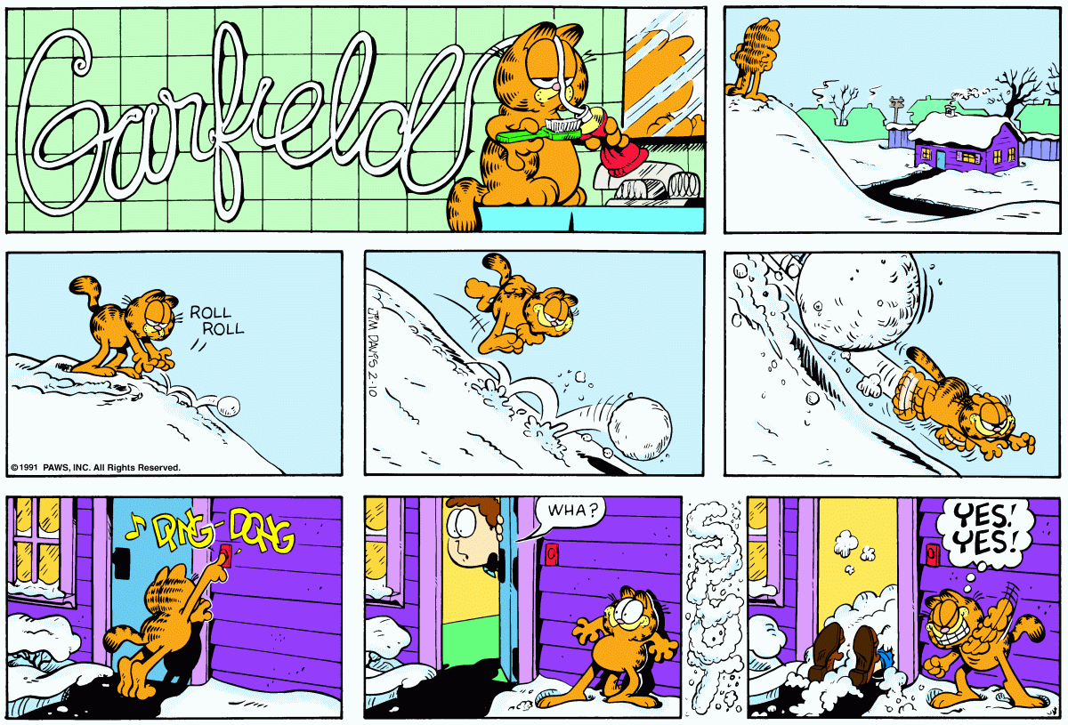 Garfield, February 10, 1991