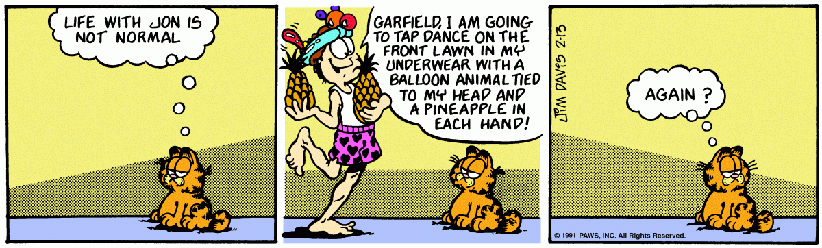 Garfield, February 13, 1991