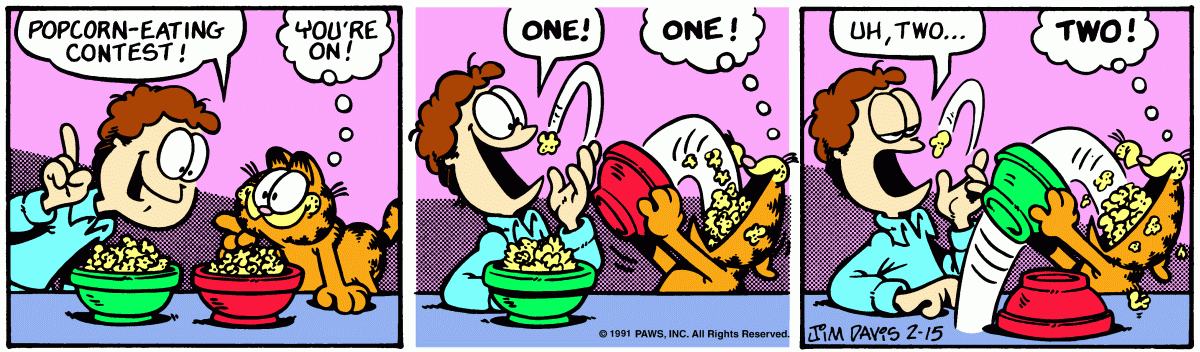 Garfield, February 15, 1991