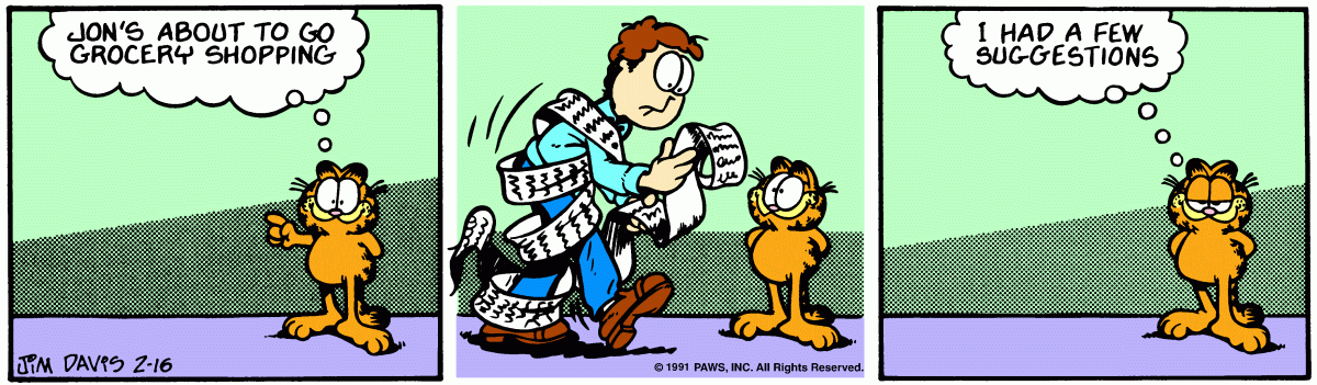Garfield, February 16, 1991