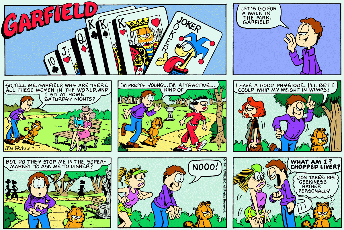 Garfield, February 17, 1991