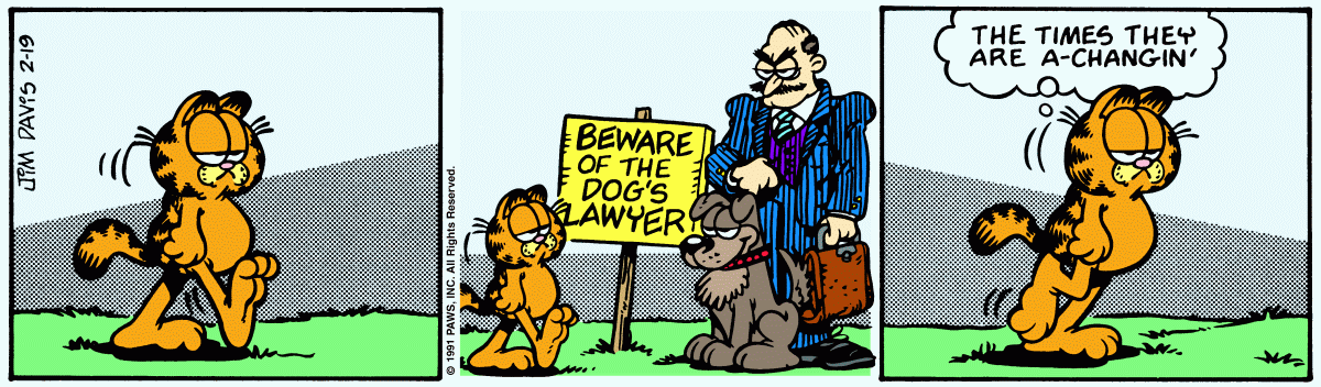 Garfield, February 19, 1991