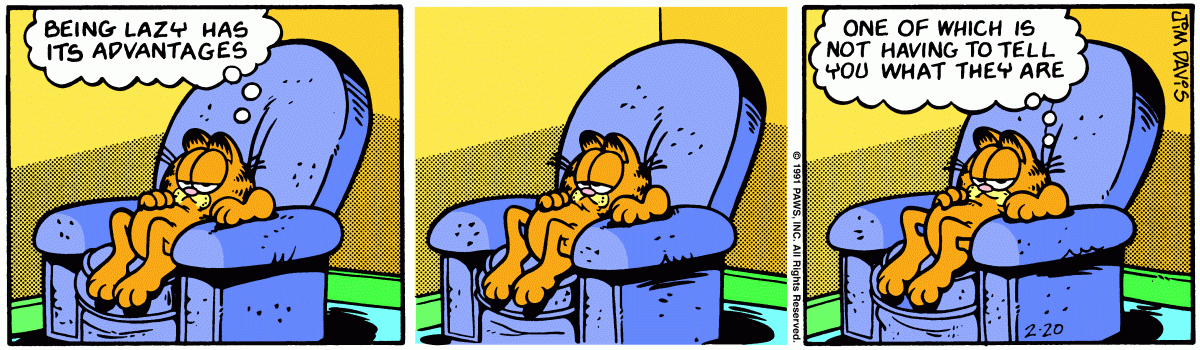 Garfield, February 20, 1991