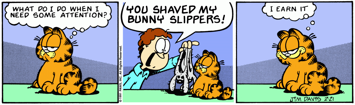 Garfield, February 21, 1991