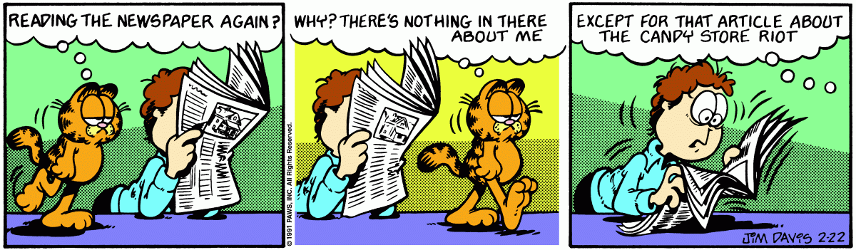 Garfield, February 22, 1991