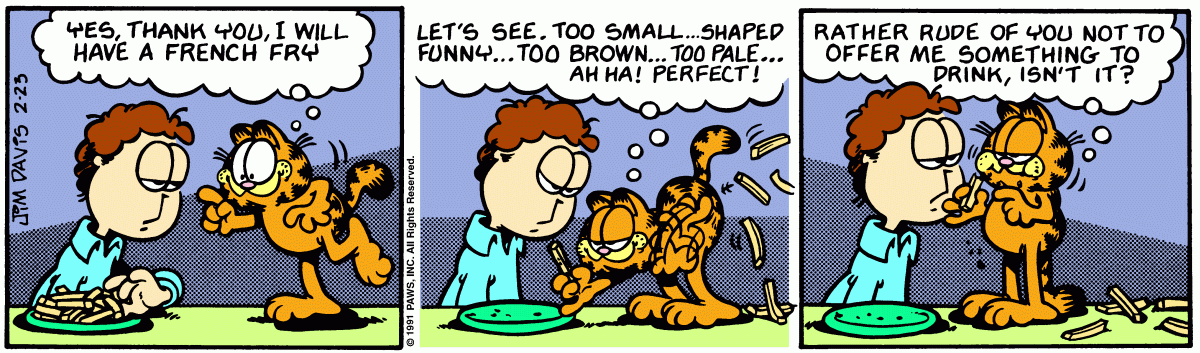 Garfield, February 23, 1991