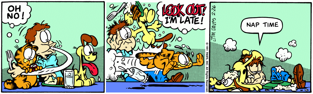 Garfield, February 26, 1991