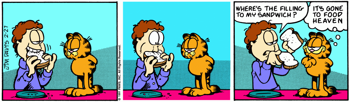 Garfield, February 27, 1991
