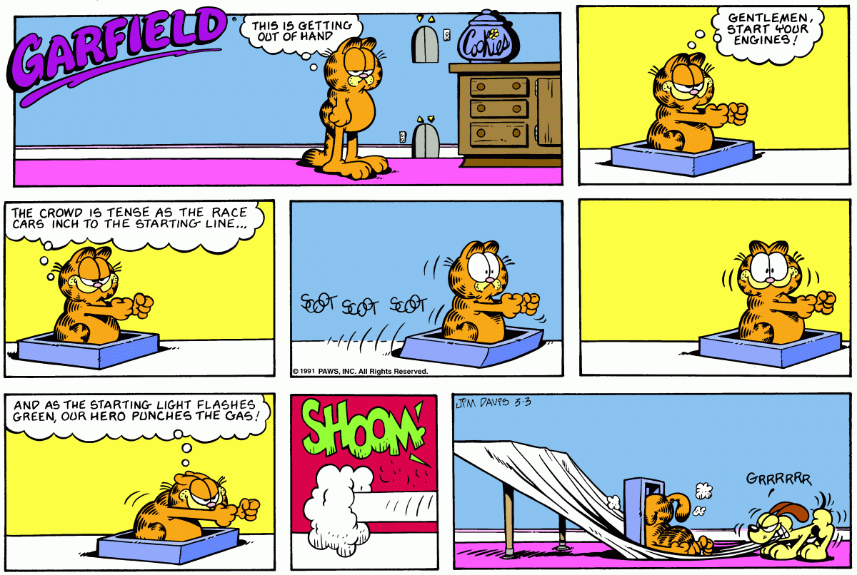 Garfield, March 3, 1991