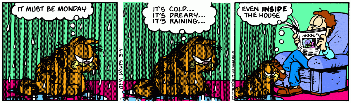 Garfield, March 4, 1991