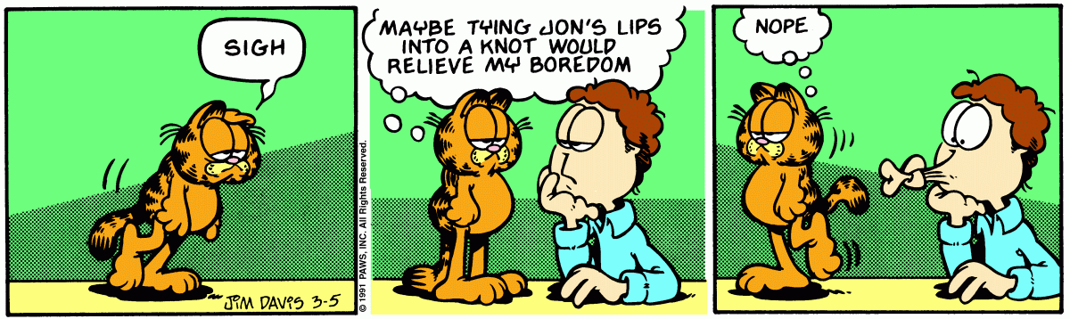 Garfield, March 5, 1991