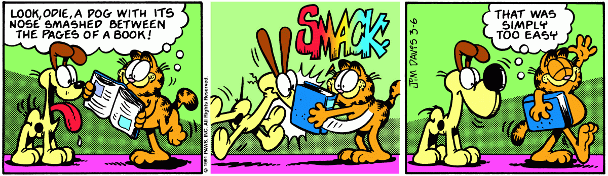 Garfield, March 6, 1991