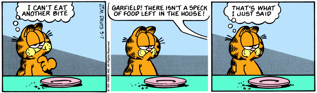 Garfield, March 7, 1991