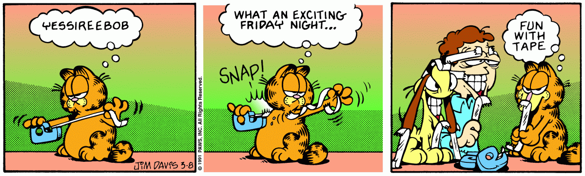 Garfield, March 8, 1991