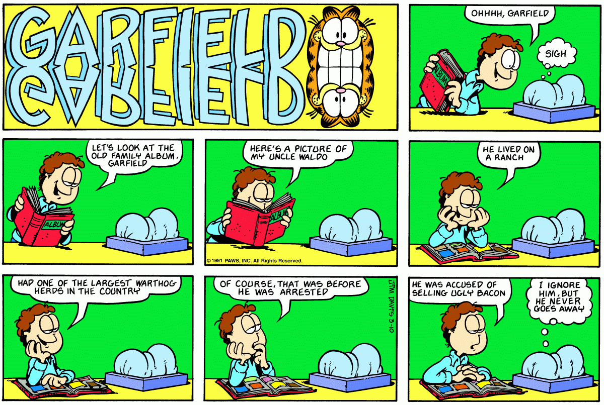 Garfield, March 10, 1991
