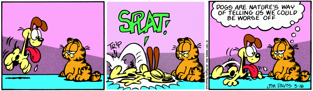 Garfield, March 16, 1991