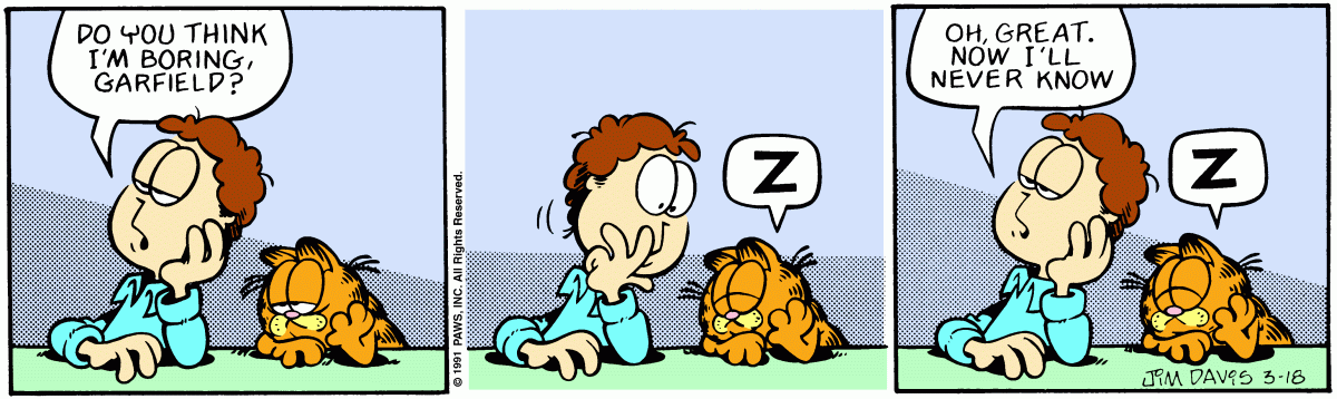 Garfield, March 18, 1991