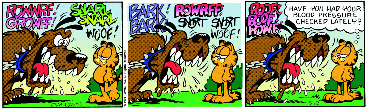 Garfield, March 19, 1991