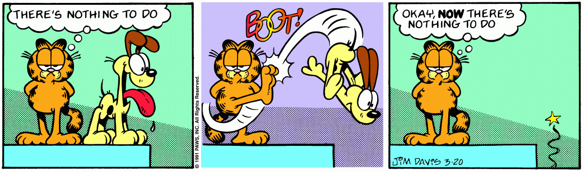 Garfield, March 20, 1991