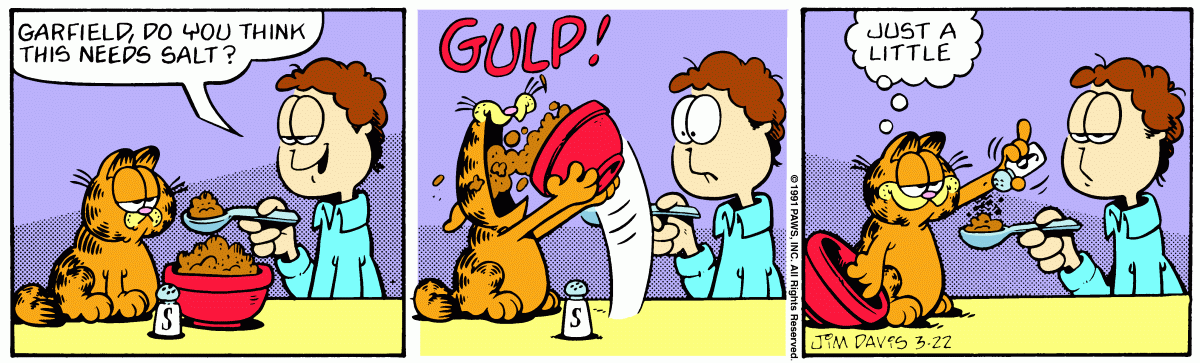 Garfield, March 22, 1991