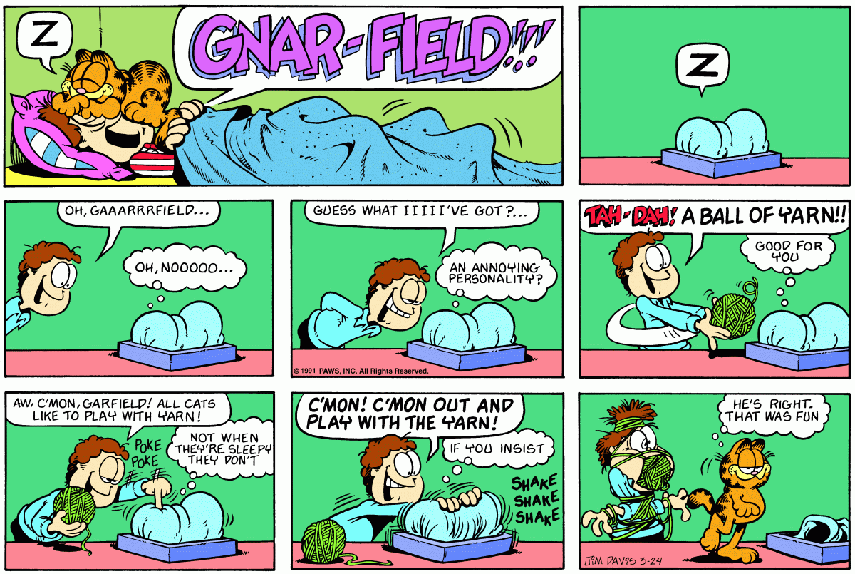 Garfield, March 24, 1991