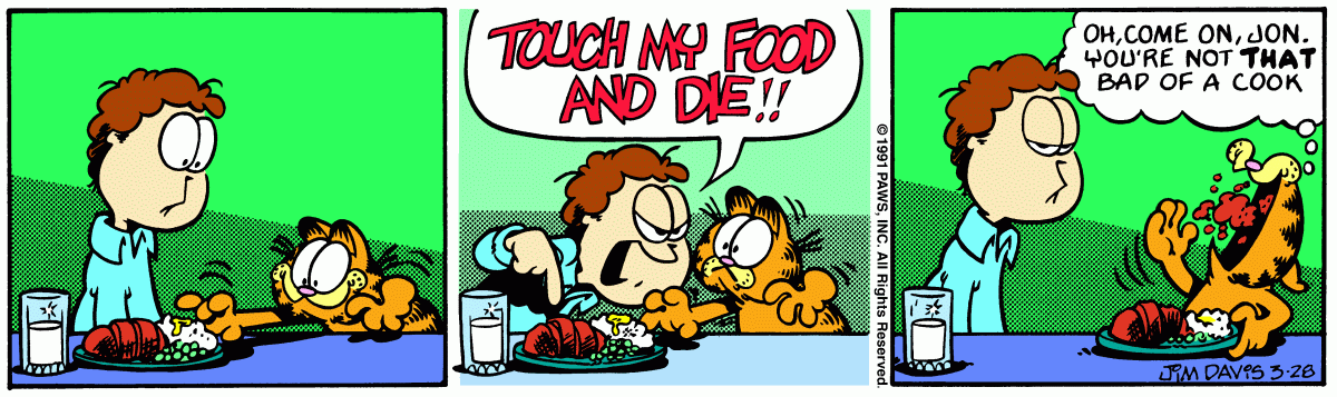 Garfield, March 28, 1991