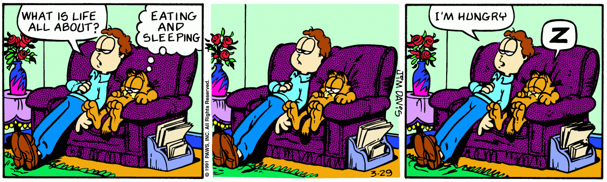 Garfield, March 29, 1991