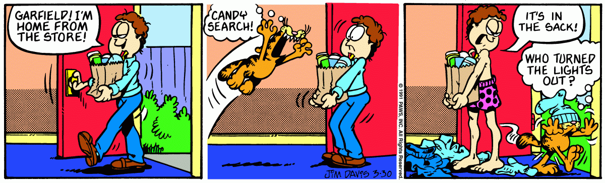 Garfield, March 30, 1991