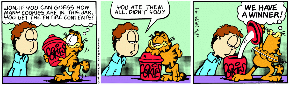 Garfield, April 1, 1991