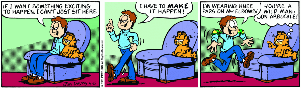 Garfield comic strip for Friday, April 5, 1991