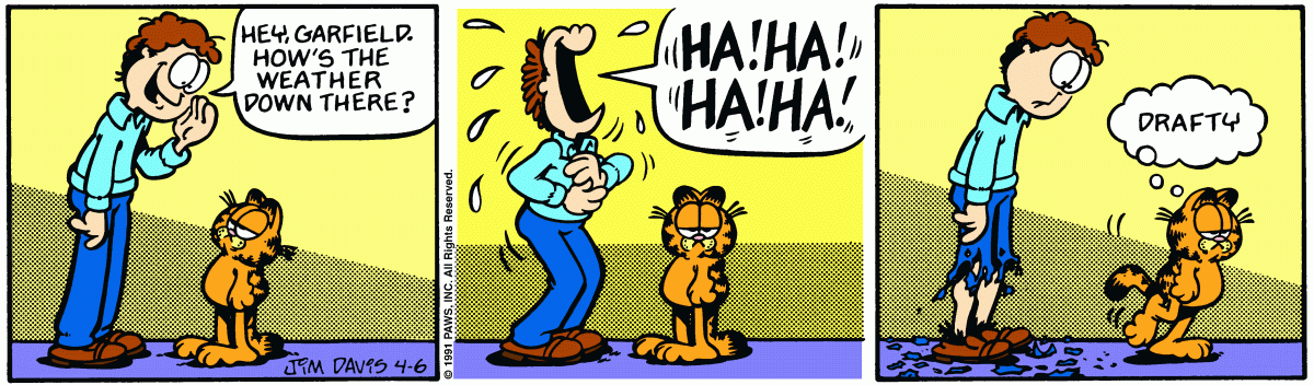 Garfield, April 6, 1991