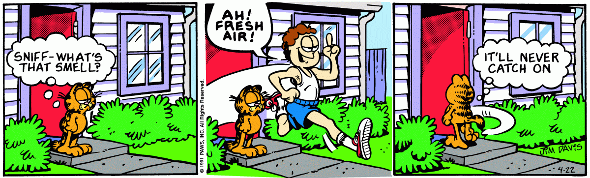 Garfield, April 22, 1991