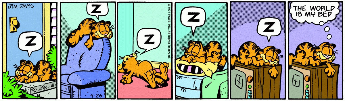 Garfield comic strip for Friday, April 26, 1991
