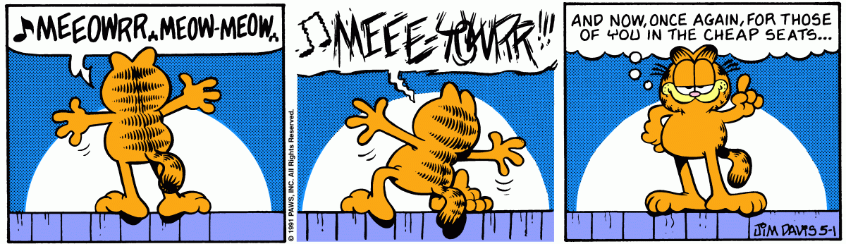Garfield, May 1, 1991